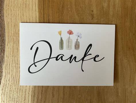 Schokoladen-Tafel mit handgeschriebener Grußkarte „Danke“