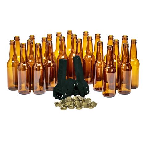 Schokoladenbierflasche mit Kronkorken und Etikett