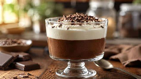 Schokoladencreme im Dessertglas