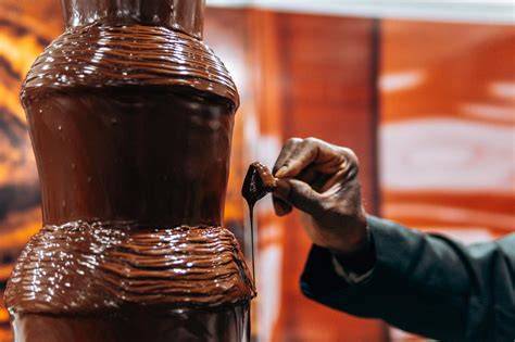 Schokoladenfest: Live-Herstellung, Besucher und Chocolatiers