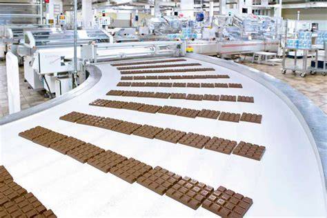 Schokoladenproduktion Landshut: Verpackungslinien und Paletten