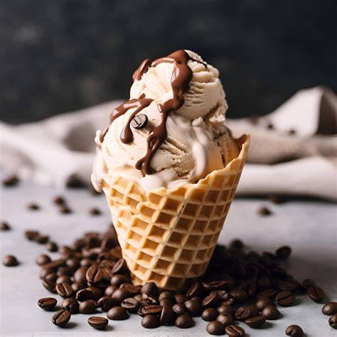 Schokoladensauce über Eiscreme