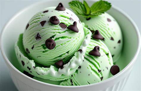 Schokoladenstückchen im Eis