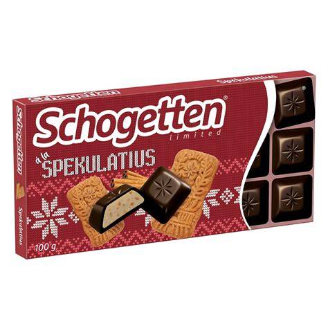 Schokoladentafel mit Spekulatius-Stückchen