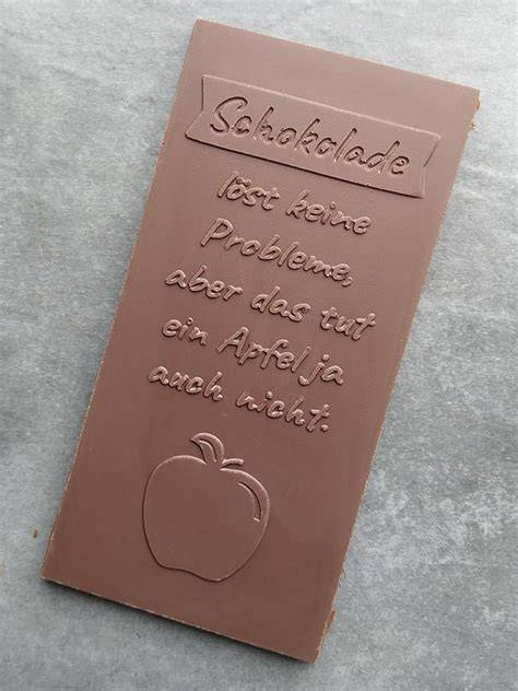 Schokoladentafel mit witzigem Spruch