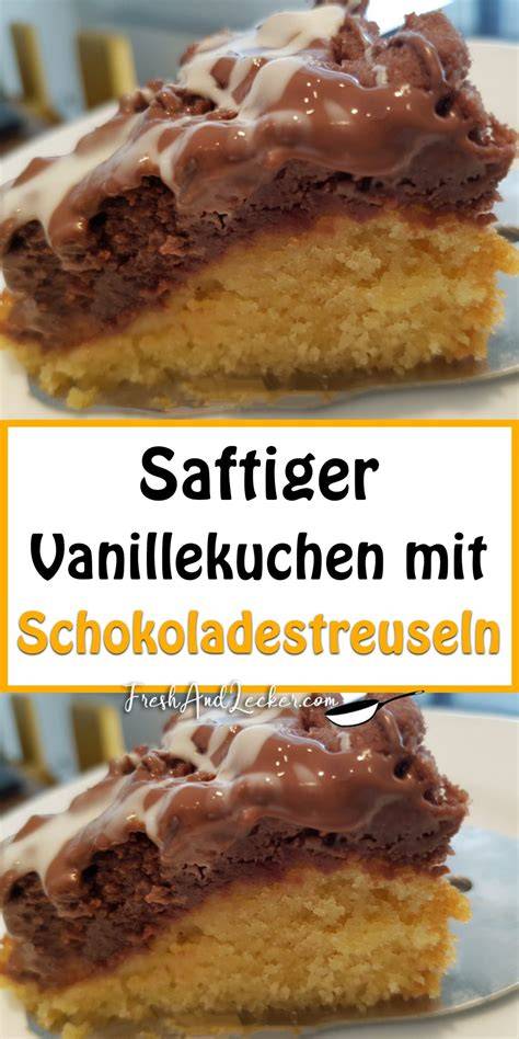 Schokoladestreusel auf Kuchen