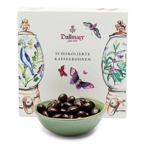 Schokolierte Birnenwürfel als Dekoration