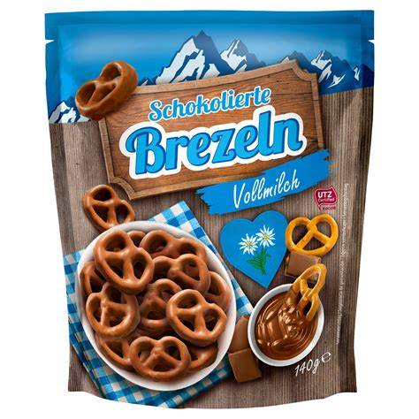 Schokolierte Brezeln in Geschenkgläsern