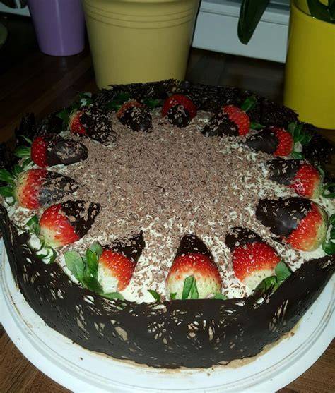 Schokorand um Torte - Vorbereitung und Material