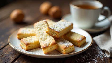 Schottische Landschaft mit Shortbread und Tee