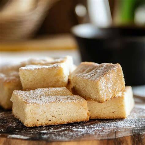 Schottisches Shortbread in typischer Rechteck- und Dreiecksform