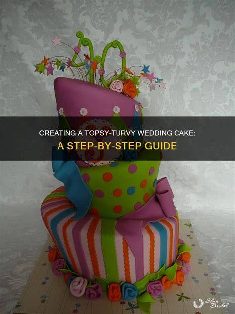 Schräger Topsy Turvy Cake im Querschnitt