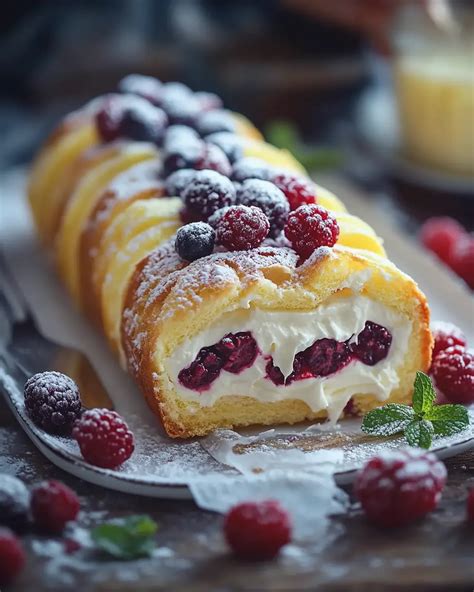 Schritt-für-Schritt: Biskuit ausrollen, füllen und aufrollen