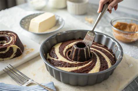 Schritt-für-Schritt: Marmorkuchen Teig marmorieren