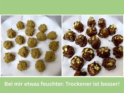 Schritt-für-Schritt: Pralinen formen und in Pistazien wälzen