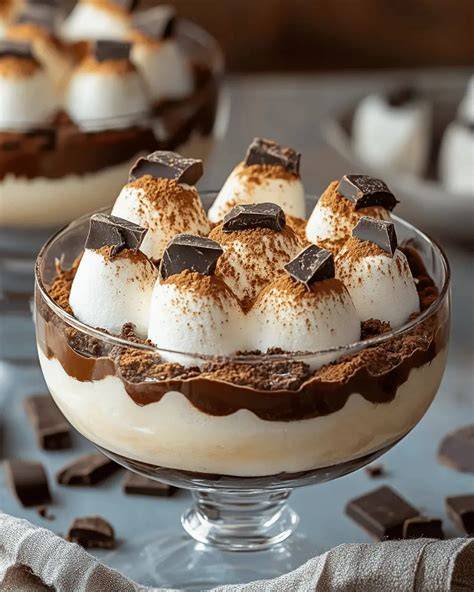Schritt-für-Schritt: Schichten von Chips mit Marshmallow-Fluff und Schokolade