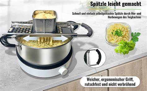 Schritt-für-Schritt: Spritzbeutel und Spätzlepresse für Spaghetti-Optik
