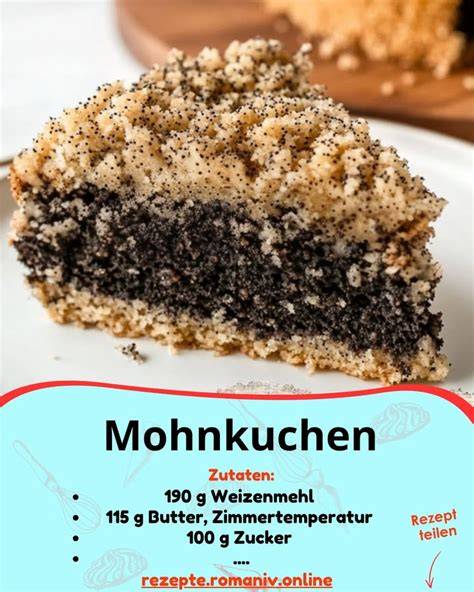Schritt-für-Schritt: Teig, Mohnfüllung, Quarkschicht, Streusel