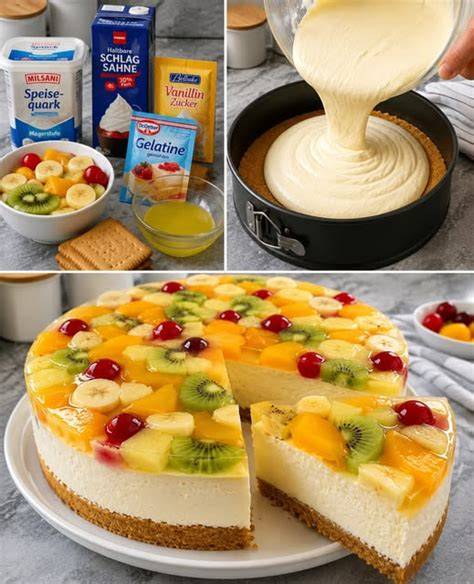 Schritt-für-Schritt Anleitung fruchtige Fondanttorte ohne Gelatine