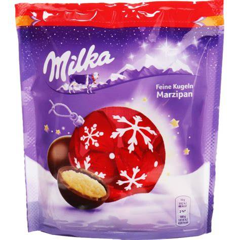 Schritt-für-Schritt Anleitung zur Herstellung Milka Marzipan Kugeln