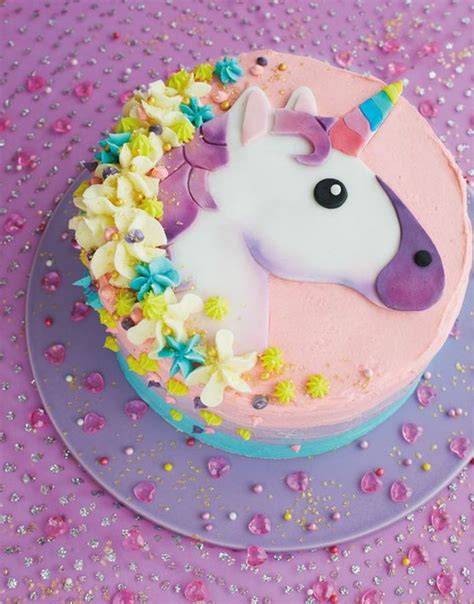 Schritt-für-Schritt Einhorn-Torte Dekoration