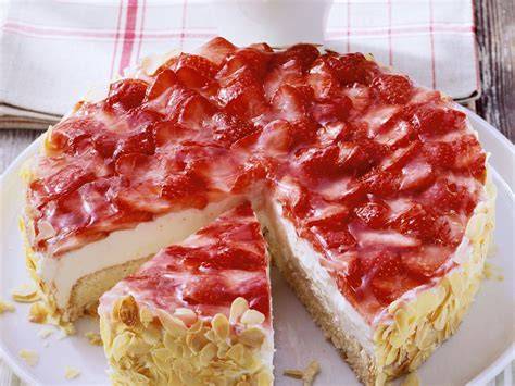 Schritt-für-Schritt Erdbeer-Quarktorte ohne Gelatine