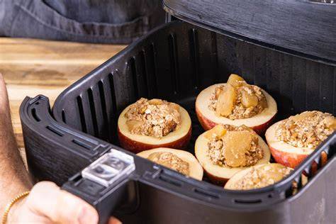Schritt-für-Schritt Fotoanleitung Bratapfel im Airfryer