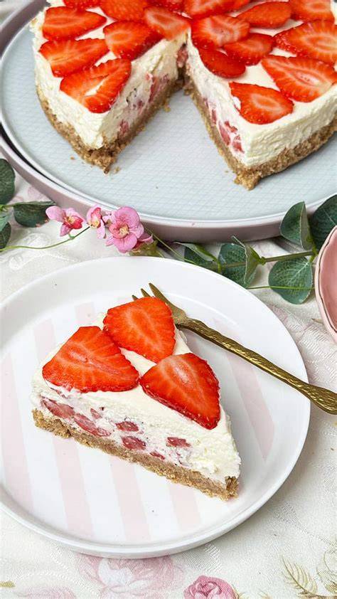 Schritt-für-Schritt Infografik: Jensen Torte mit Erdbeeren backen
