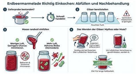 Schritt-für-Schritt Infografik Marmelade einkochen