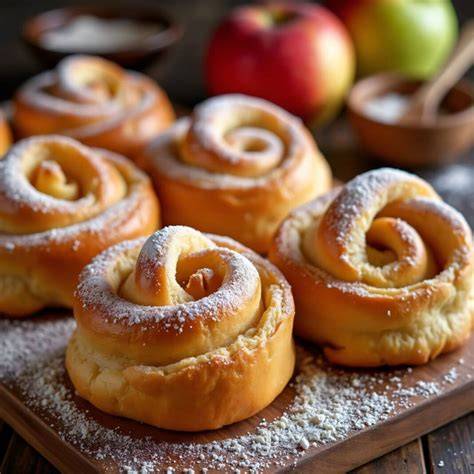 Schritt-für-Schritt Marzipan-Schnecken: Zutaten und fertige Schnecken