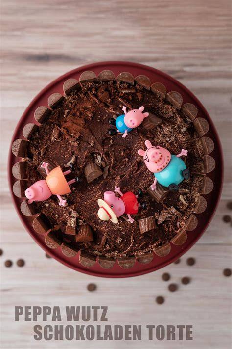 Schritt-für-Schritt Peppa Wutz Schokoladen-Torte