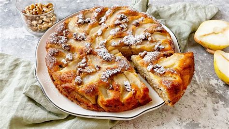 Schritt-für-Schritt Zubereitung Birnen-Walnuss-Kuchen
