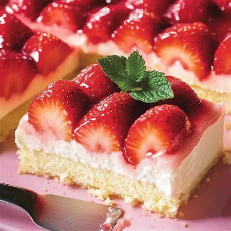Schritt-für-Schritt Zubereitung Erdbeer-Schmand-Kuchen vom Blech