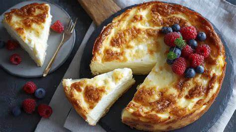 Schritt-für-Schritt veganer Käsekuchen