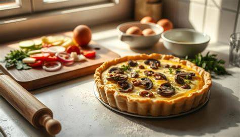 Schritt-für-Schritt-Fotoanleitung Quiche-Teig zubereiten und ausrollen