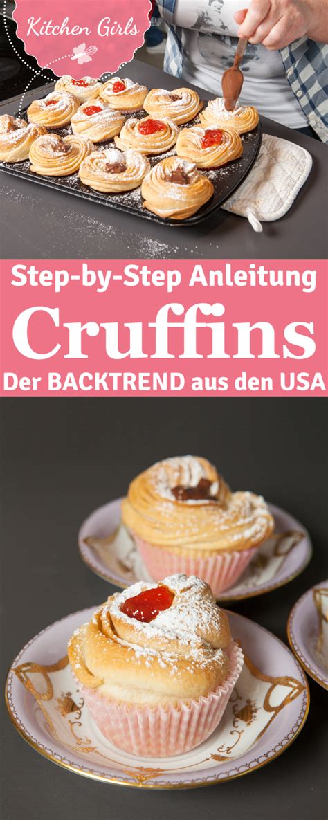 Schritt-für-Schritt-Fotocollage: Cruffins formen, füllen, backen