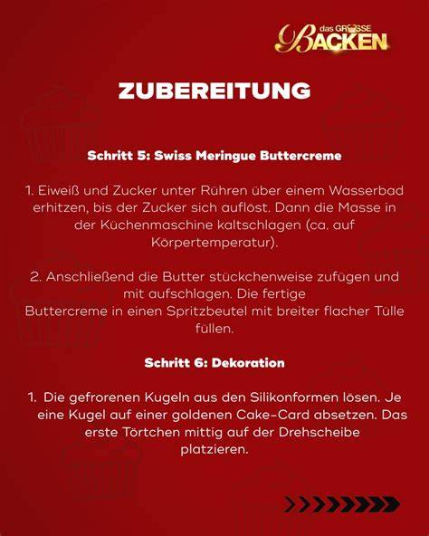 Schritt-für-Schritt-Fotocollage: Hacken, Aufschlagen, Aufstreichen, Backen, Glasieren