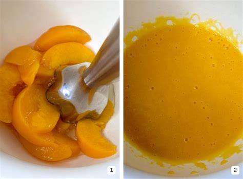 Schritt-für-Schritt-Fotos: Pfirsiche vorbereiten, pürieren, kochen, abfüllen