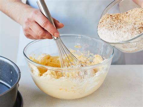 Schritt-für-Schritt-Fotos: Teig anrühren, backen, schneiden, tunken, wälzen