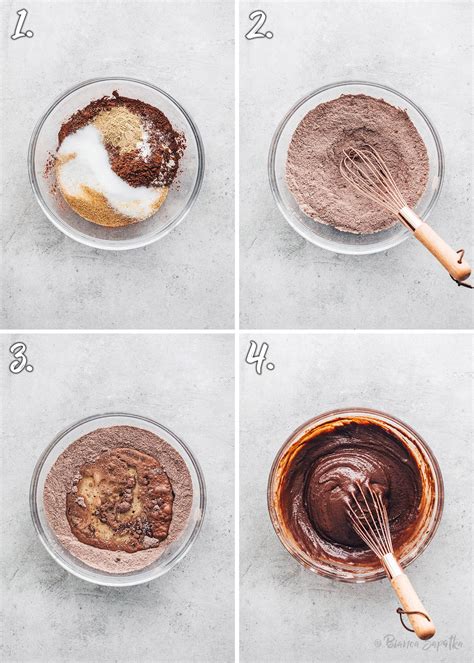 Schritt-für-Schritt-Fotos der Brownie-Zubereitung