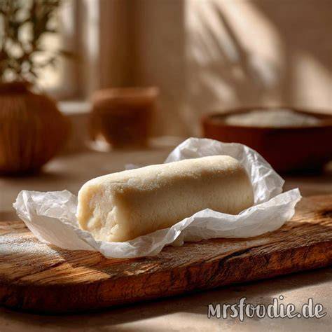 Schritt-für-Schritt-Infografik: Marzipan weich machen