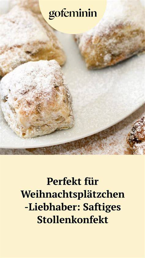 Schritt-für-Schritt-Infografik für die Zubereitung von Stollenkonfekt