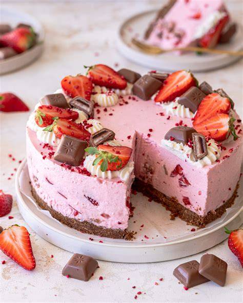 Schritt-für-Schritt-Zubereitung Schoko-Erdbeer-Kuchen ohne Backen
