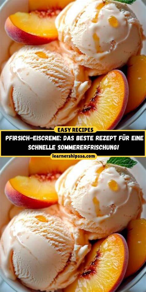 Schritt-für-Schritt-Zubereitung von Pfirsich-Eis ohne Eismaschine