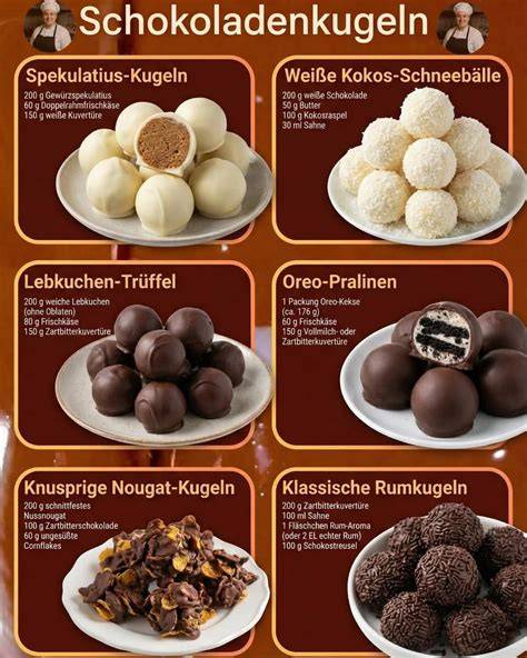 Schritte: Schokolade schmelzen, Ganache rühren, Kugeln formen
