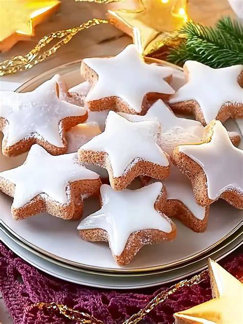 Schritte und Zutaten für Zimtsterne mit Marzipan