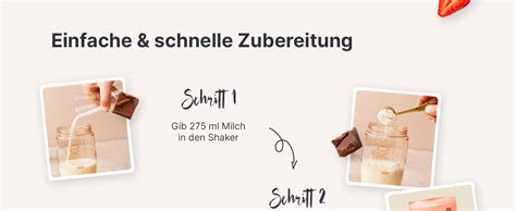 Schritte zur Schokoladen-Milch Mischung