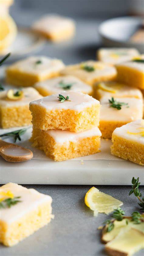 Schrittfolge Citronmåne: Marzipan reiben, Butter cremig, Eier einzeln, Mehl sieben, Zitrone, Guss