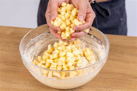 Schrittfolge Thermomix-Teig, Apfel fächern, Backen