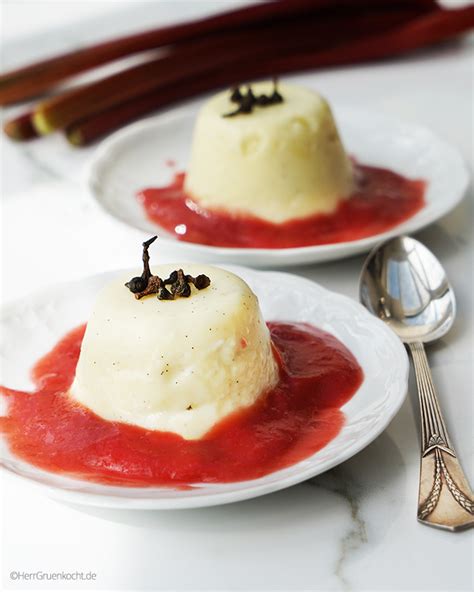 Schrittweise Bildanleitung: Pudding und Rhabarbermousse mit Patisseriecreme
